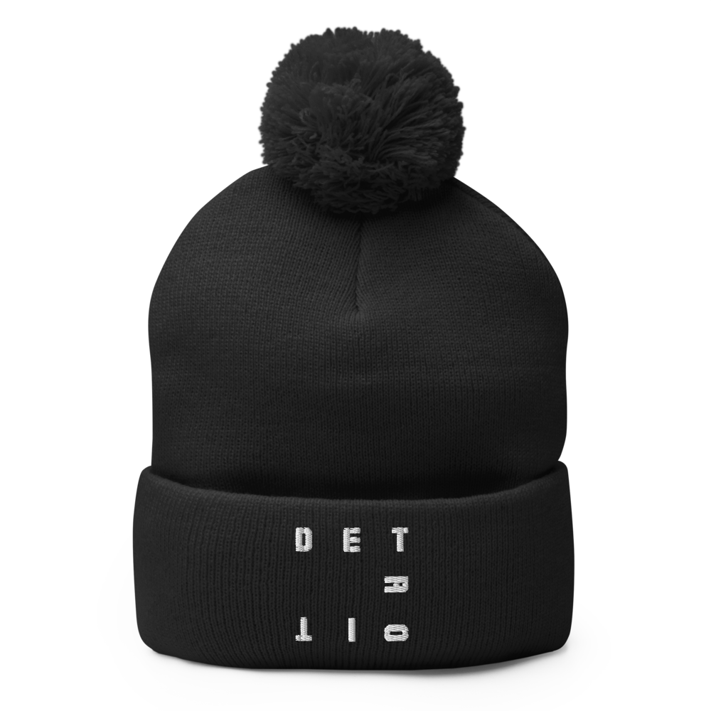 Detroit SQRD Pom-Pom Beanie