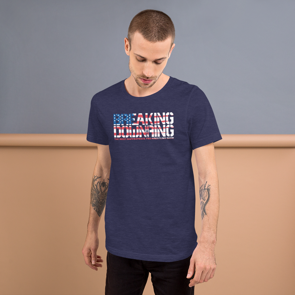 Breaking Down the Ring USA Flag Unisex T-Shirt