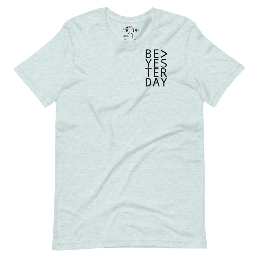 Greater Than Unisex T-Shirt (black print)