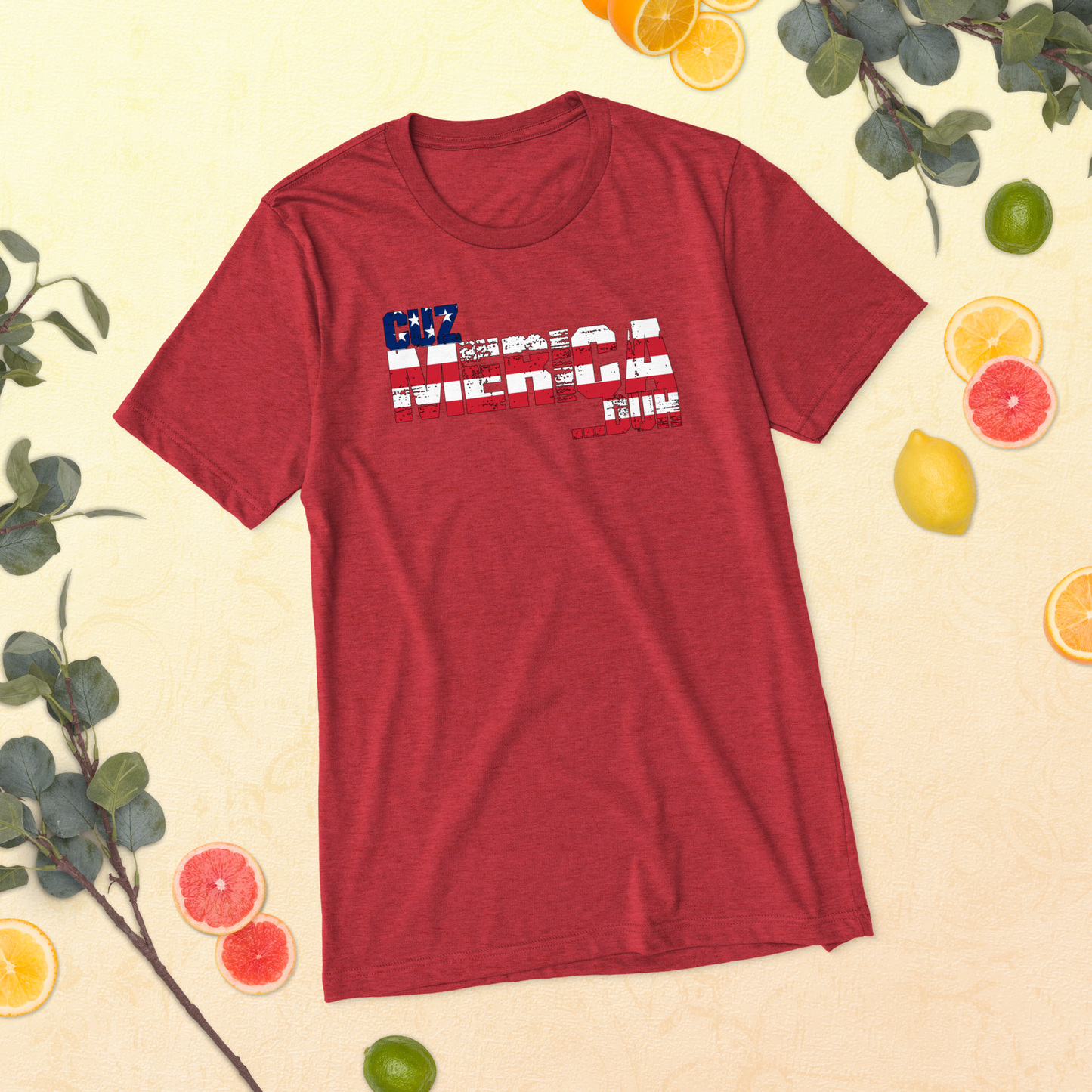 Cuz Merica Tri-Blend Unisex T-Shirt