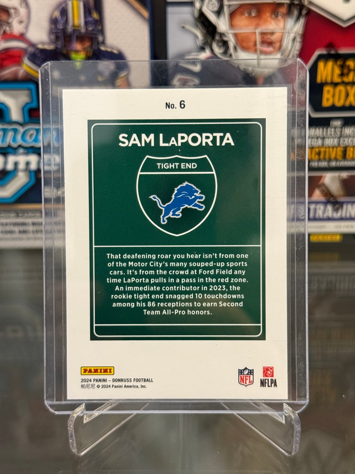 Sam LaPorta Standard Size Downtown Card