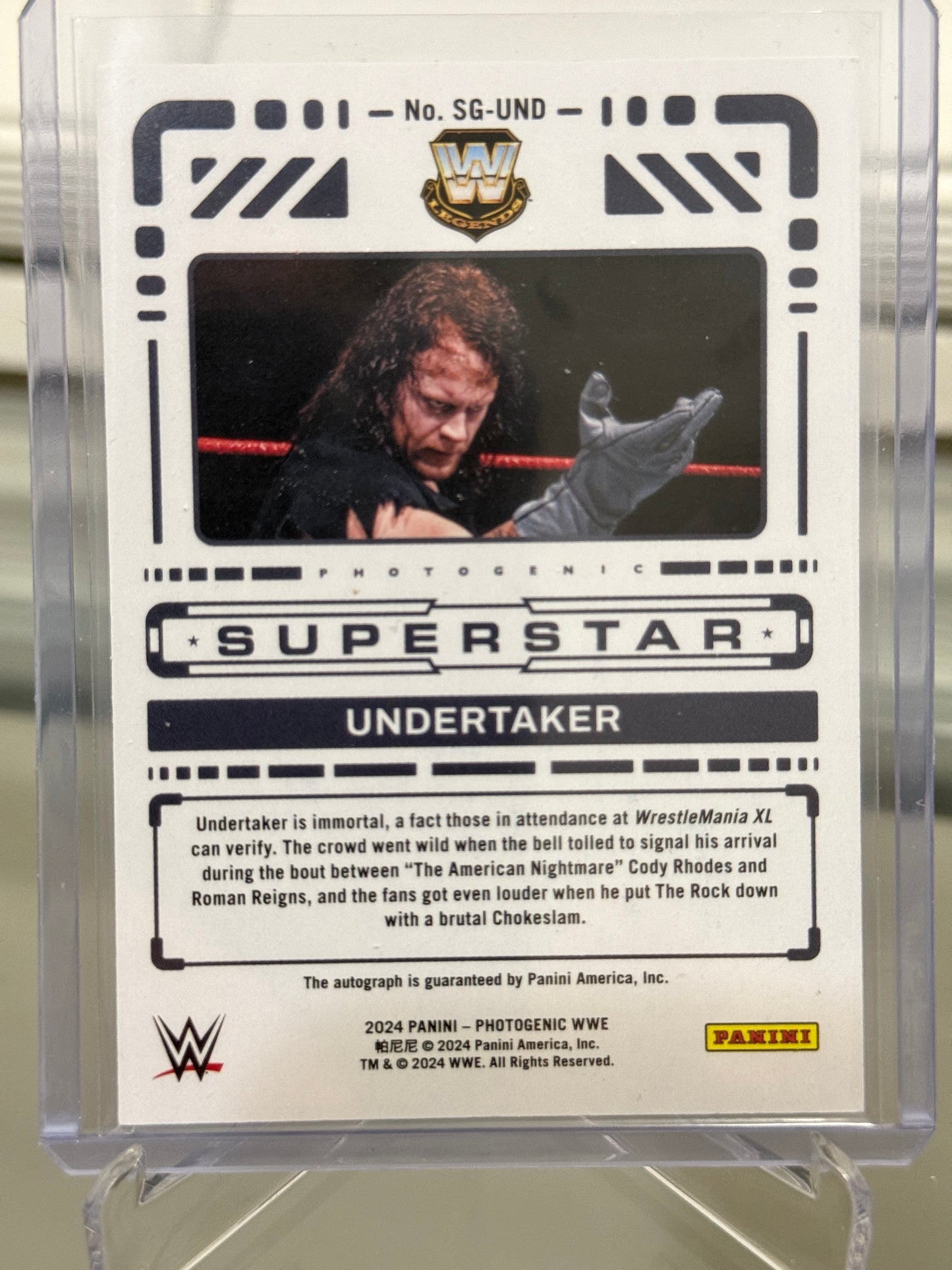 Undertaker - 2024 Panini Photogenic WWE - Superstar Signatures