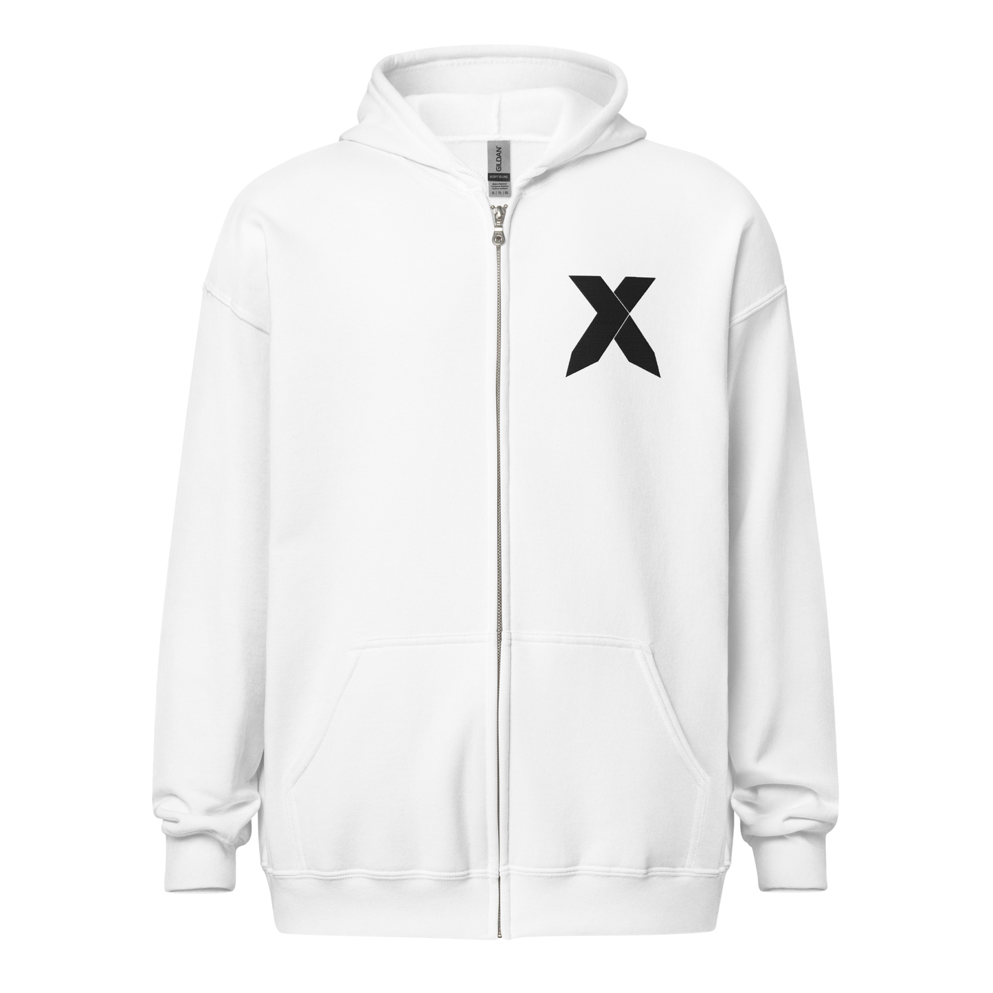 NXS Logo Zip-Up Hoodie (Black Stitch)